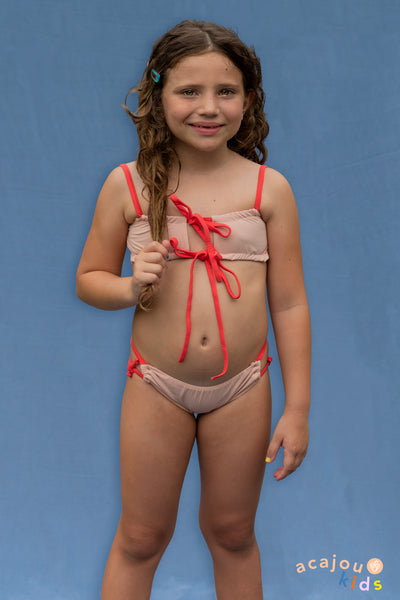 Top Biquíni Franzido Mille Kids