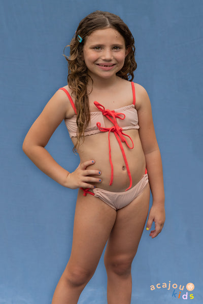 Top Biquíni Franzido Mille Kids