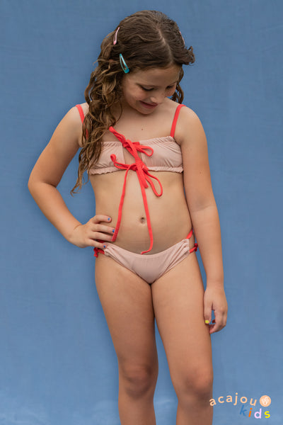 Top Biquíni Franzido Mille Kids